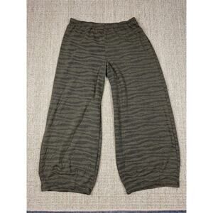 🌿 Cut Loose Barrel Style Textured Pull-On Pants | Size XL | Olive/Gray